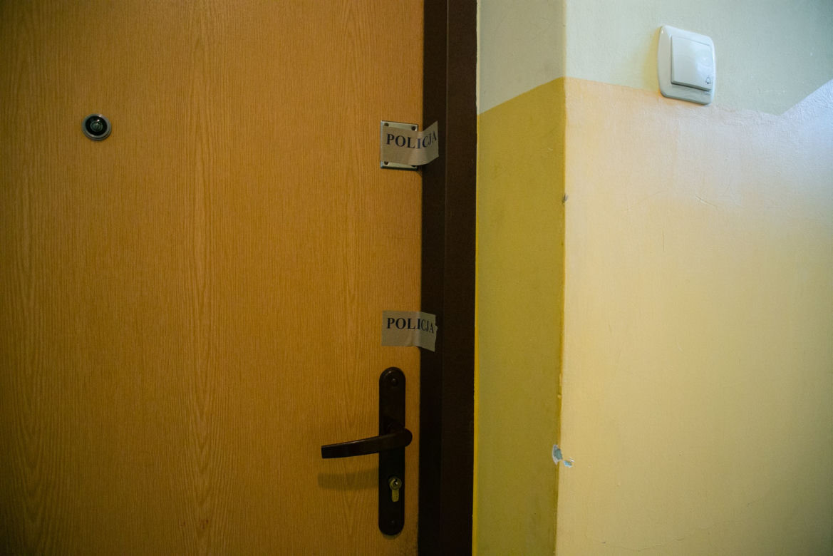 O własnych siłach wyszedł z mieszkania