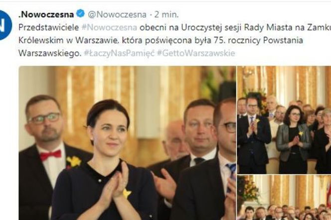 Kompromitująca wpadka Nowoczesnej. Chodzi o powstanie w getcie warszawskim