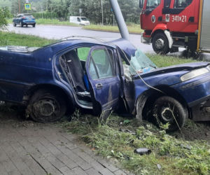 Groźne zdarzenie na wyjeździe z Torunia. Kierowca miał gigantyczne szczęście