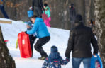 To najlepsza zimowa, darmowa atrakcja w Katowicach. Tłumy na torze saneczkowym