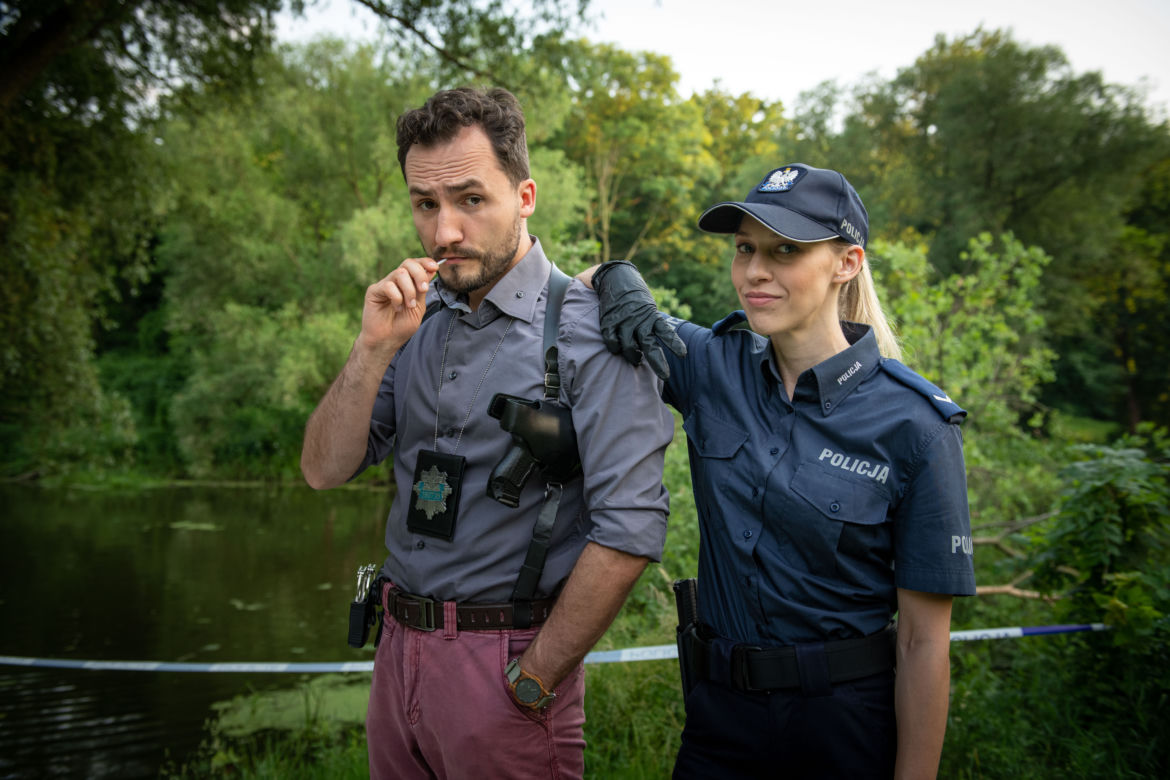 Dzielnica Strachu. Karolina (Maja Wachowska), Rafał (Maciej Kosmala).