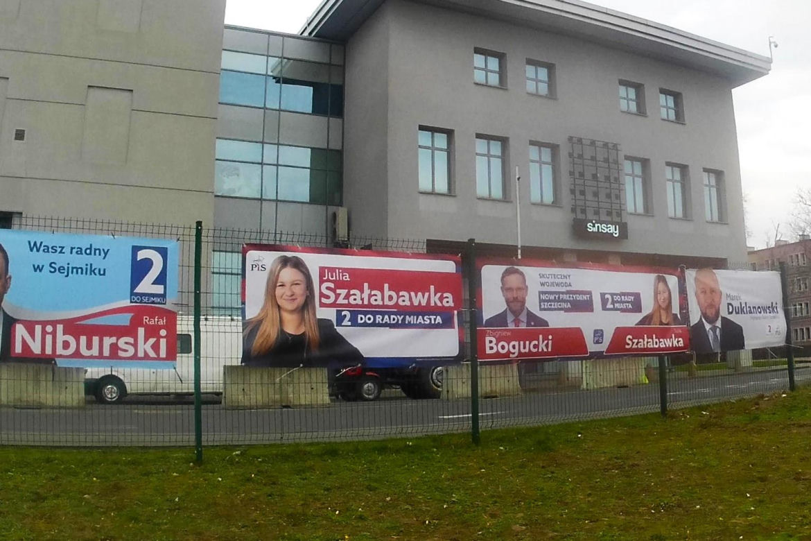 Przedwyborcza "baneroza" w Szczecinie