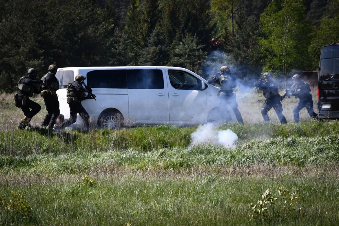 Policjanci z Rzeszowa na wspólnych ćwiczeniach z żołnierzami armii amerykańskiej