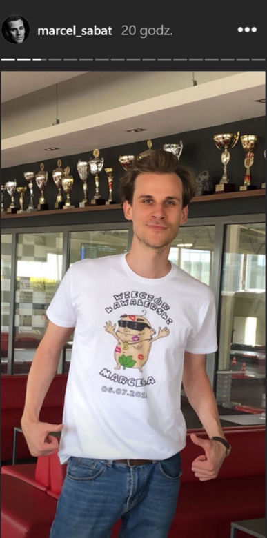 Marcel Sabat na wieczorze kawalerskim