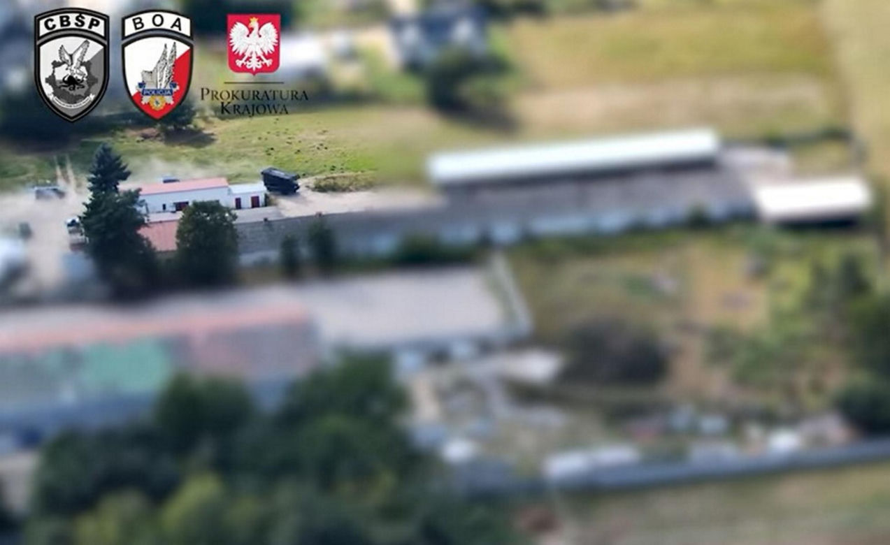 Zlikwidowali fabrykę śmierci pod Pruszkowem. 800 kilogramów środków odurzających warte miliony złotych