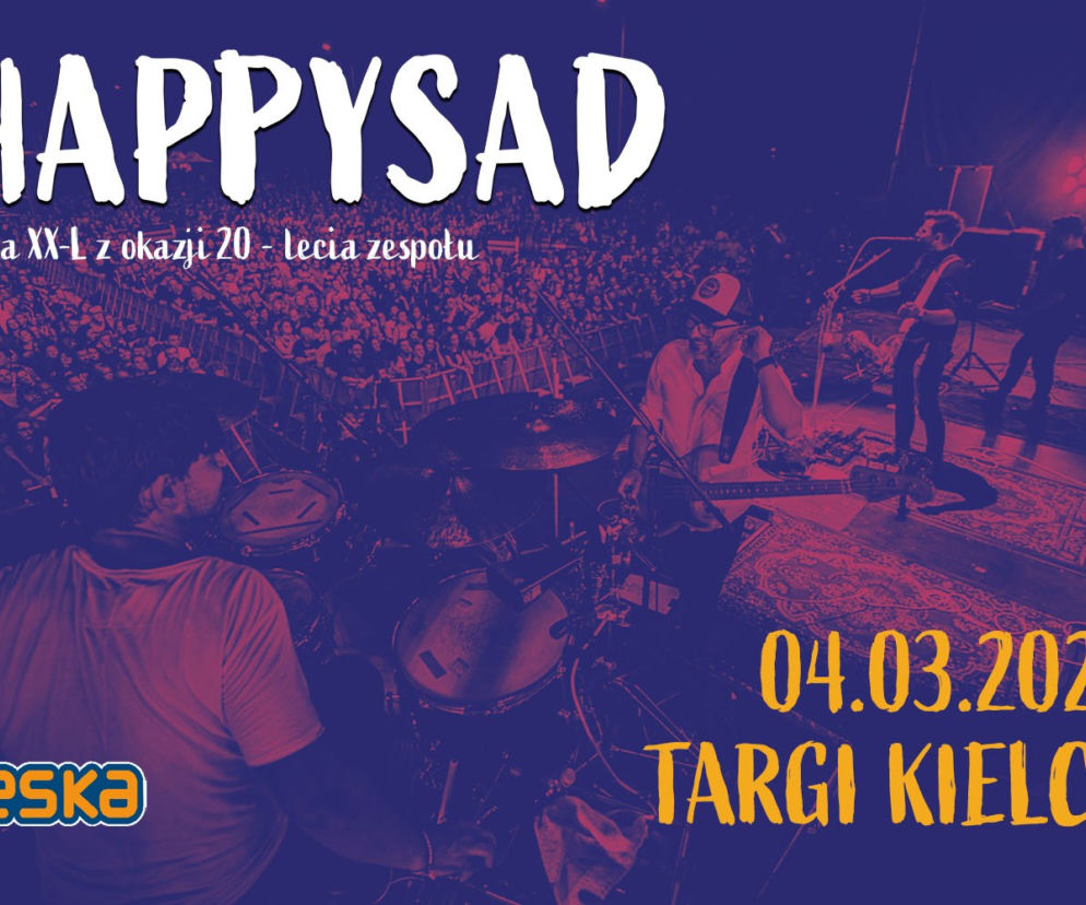 Koncert Happysad - plakat