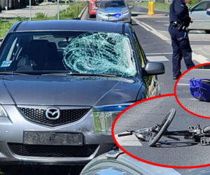 Kierowca bez uprawnień potrącił 13-letniego rowerzystę. Chłopiec też nie był bez winy 