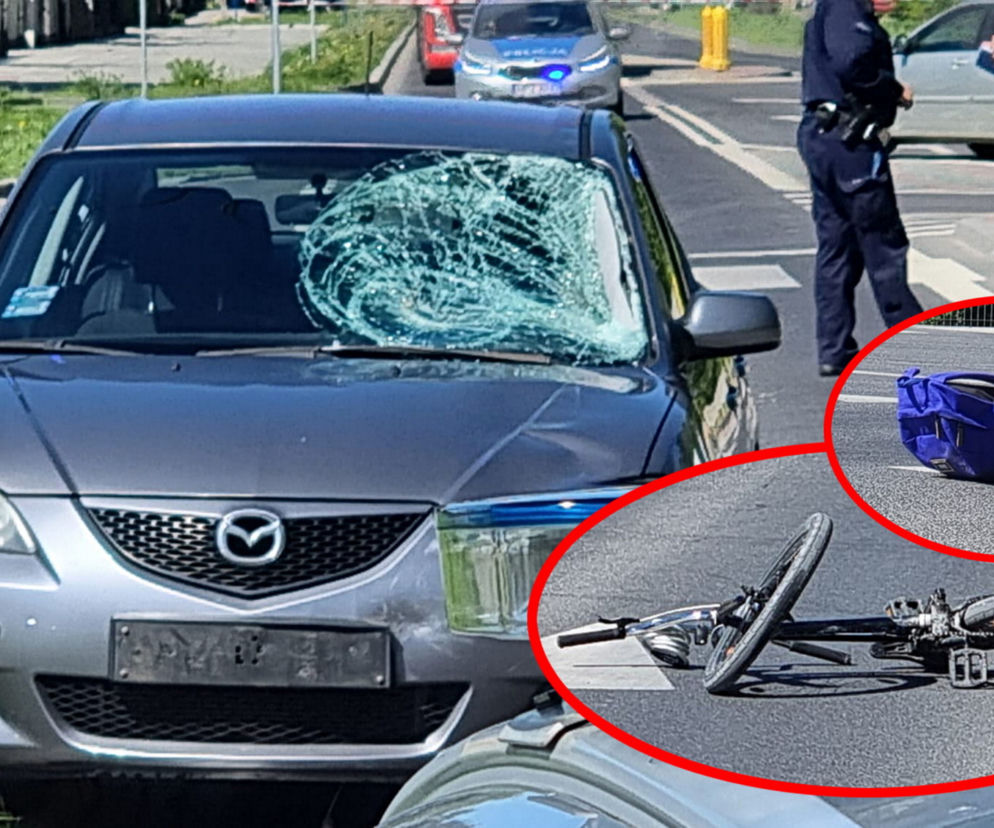 Kierowca bez uprawnień potrącił 13-letniego rowerzystę. Chłopiec też nie był bez winy 