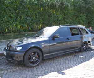 Gdańsk podpalone samochody