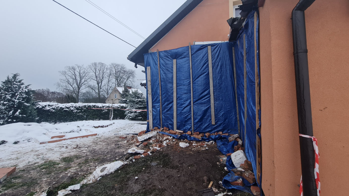 Tir wjechał nam do domu