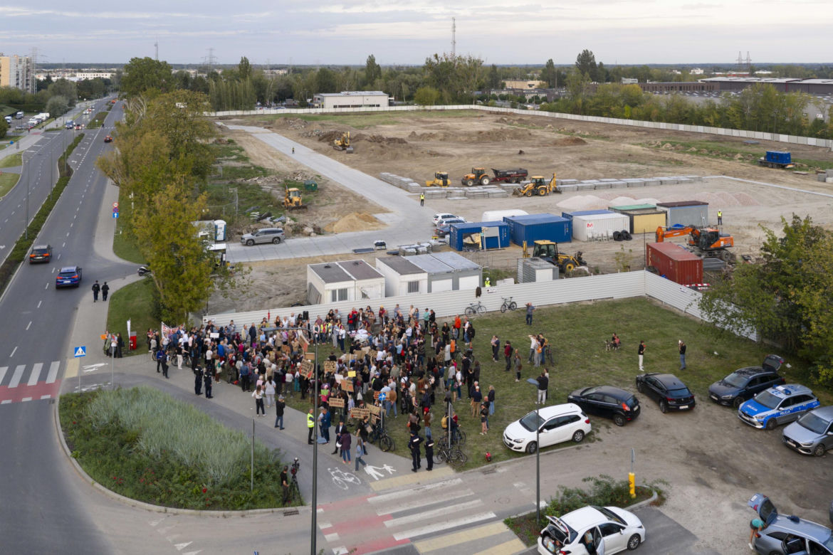 Protest w Piasecznie przeciwko Data Center