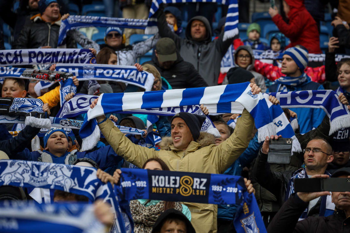 Lech Poznań - Cracovia. Tak bawili się kibice przy Bułgarskiej