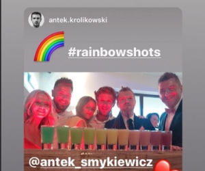 Kasia Dziurska i inni na ślubie Antka Smykiewicza