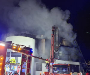 Pożar w ośrodku Lawendowa Przystań w Wieleniu.