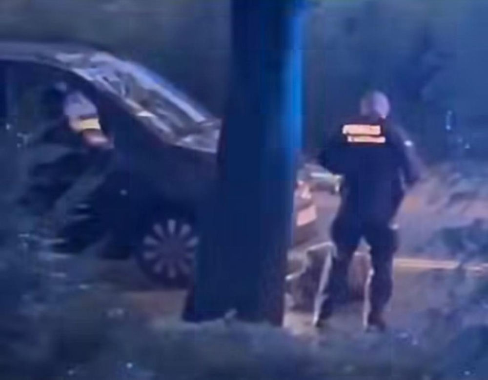 Mężczyzna zaatakował policjantów w Sosnowcu. Nowe nagranie