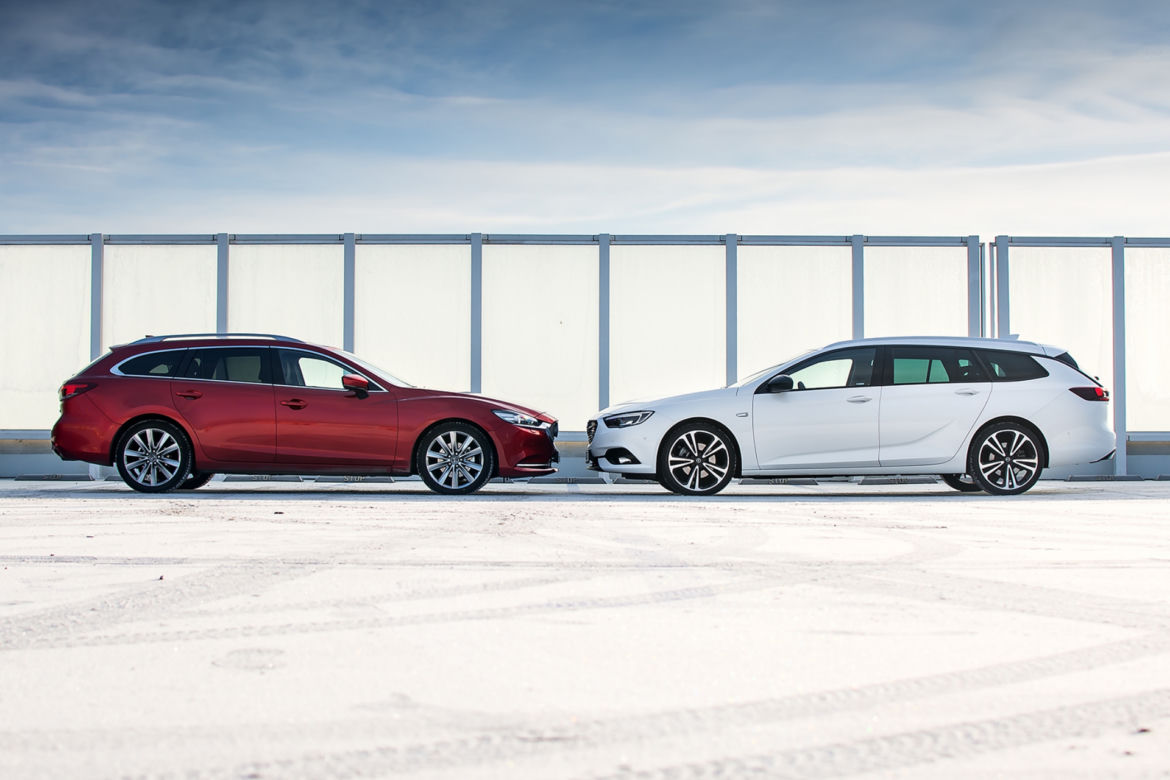 Mazda 6 Sport Kombi 2.2D 184 KM AT6 AWD vs. Opel Insignia Sports Tourer 2.0 CDTi 210 KM AT8 AWD
