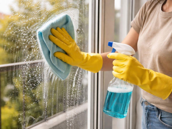 Domowy sposób na mycie okien. Dodaj ten składnik, a szyby będą lśnić bez polerowania