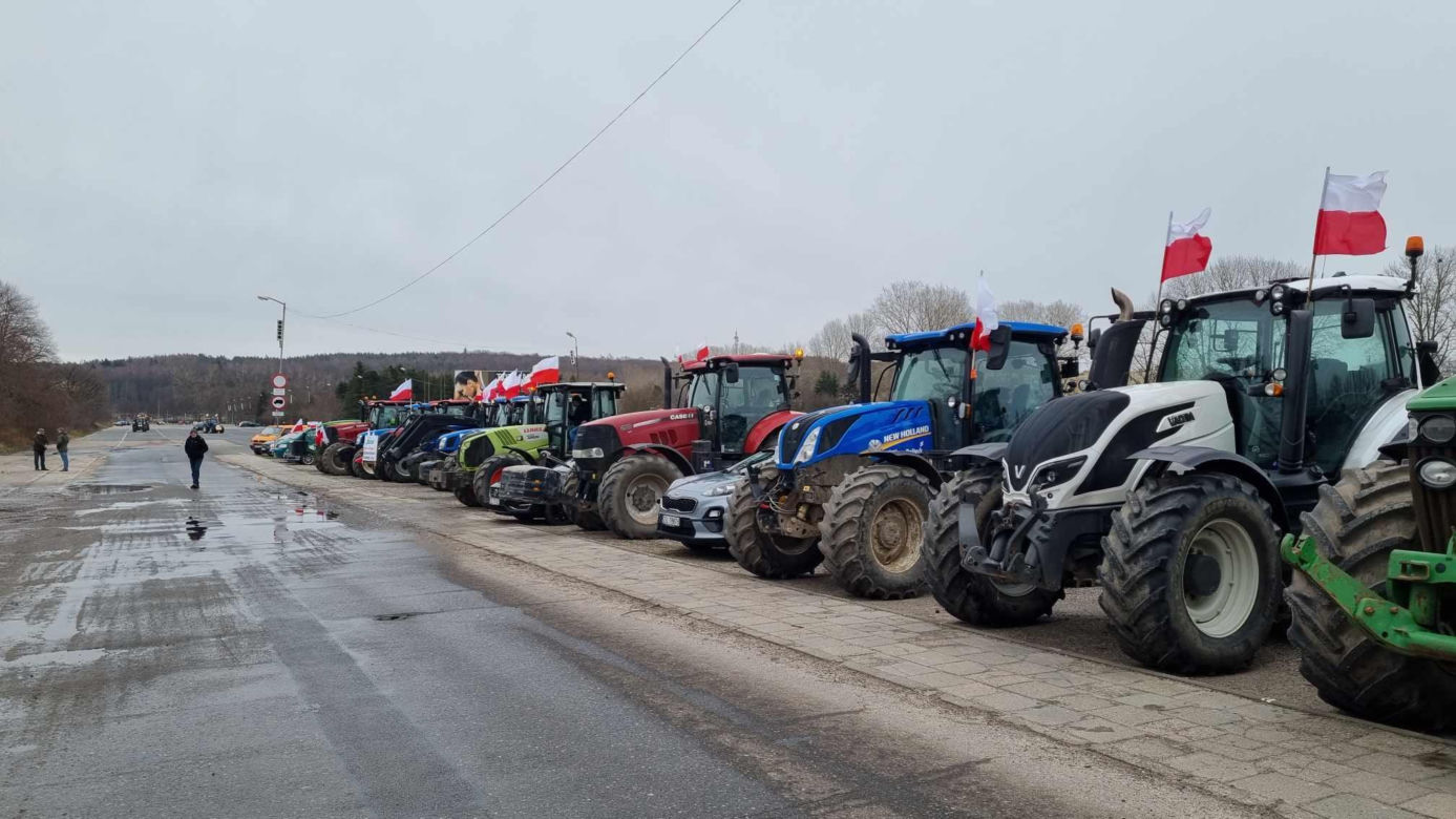 Protest rolników w Koszalinie