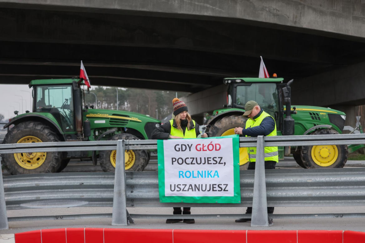Protest rolników Zakręt