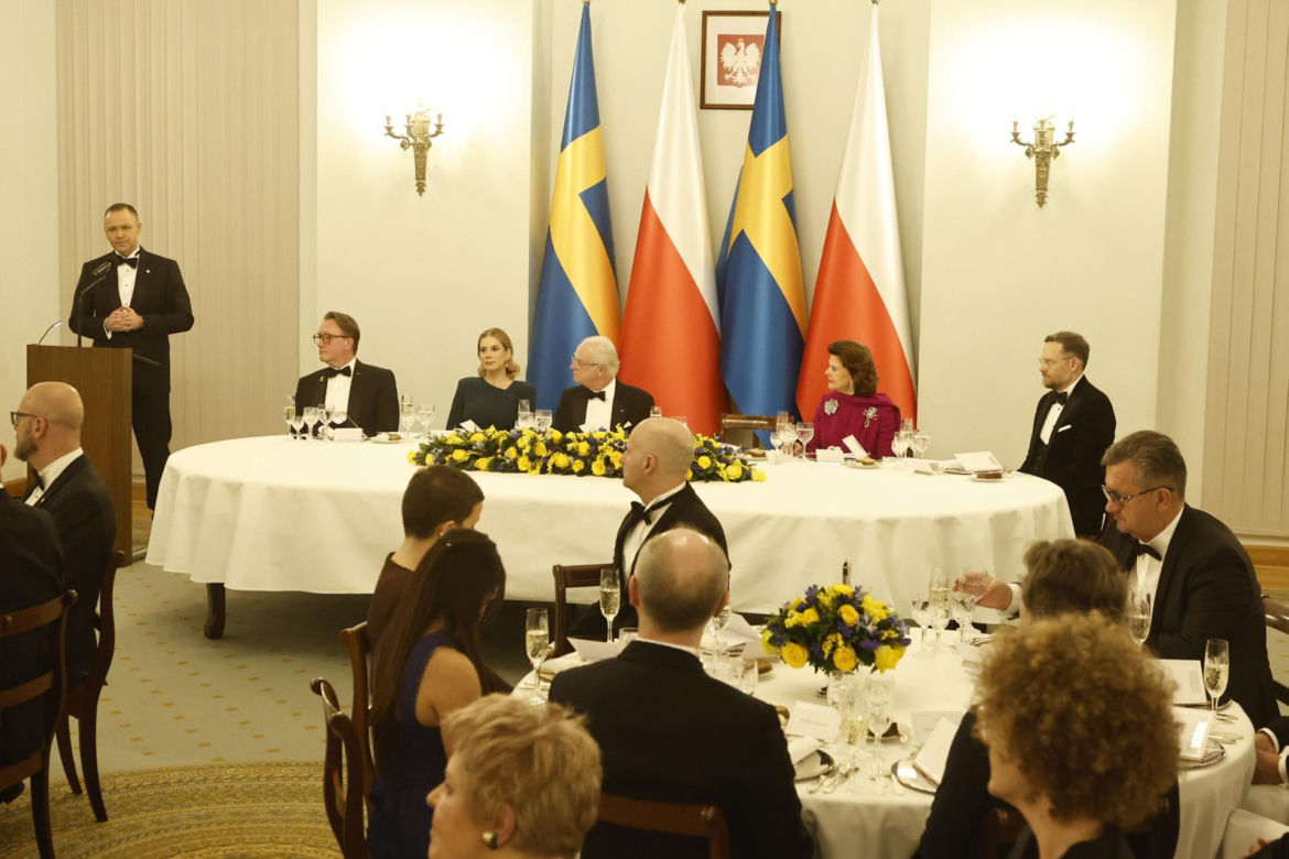 Obiad na cześć szwedzkiej pary królewskiej