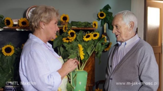 M jak miłość. Barbara (Teresa Lipowska) , Lucjan (Witold Pyrkosz) Mostowiakowie