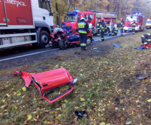 Wypadek w podbydgoskim Emilianowie! Droga jest całkowicie zablokowana!