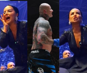 Kamila Wybrańczyk podczas walki Artura Szpilki na KSW