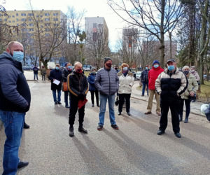 Protest pod siedzibą LWSM „Morena” w poniedziałek, 15.03.2021 r.