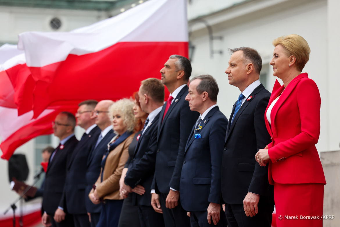 Agata Duda na Święcie Flagi