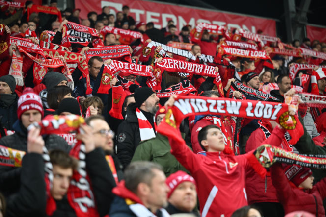 Widzew Łódź - Lech Poznań: Zdjęcia kibiców i zawodników z meczu 24. kolejki PKO BP Ekstraklasy