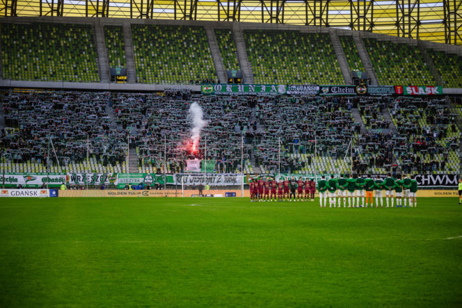 Lechia Gdańsk - Piast Gliwice: Zdjęcia kibiców z meczu 29. kolejki PKO BP Ekstraklasy