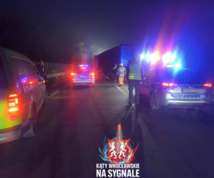 Wypadek na 141. kilometrze A4 pod Wrocławiem
