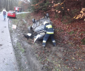 Wypadek na drodze wojewódzkiej 163 