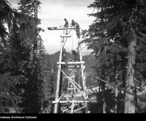 Budowa kolejki na Kasprowy Wierch, rok 1935