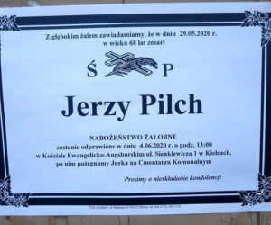 Pogrzeb Jerzego Pilcha w Kielcach. Przyjechali min. Grzegorz Turnau i Jan Nowicki	
