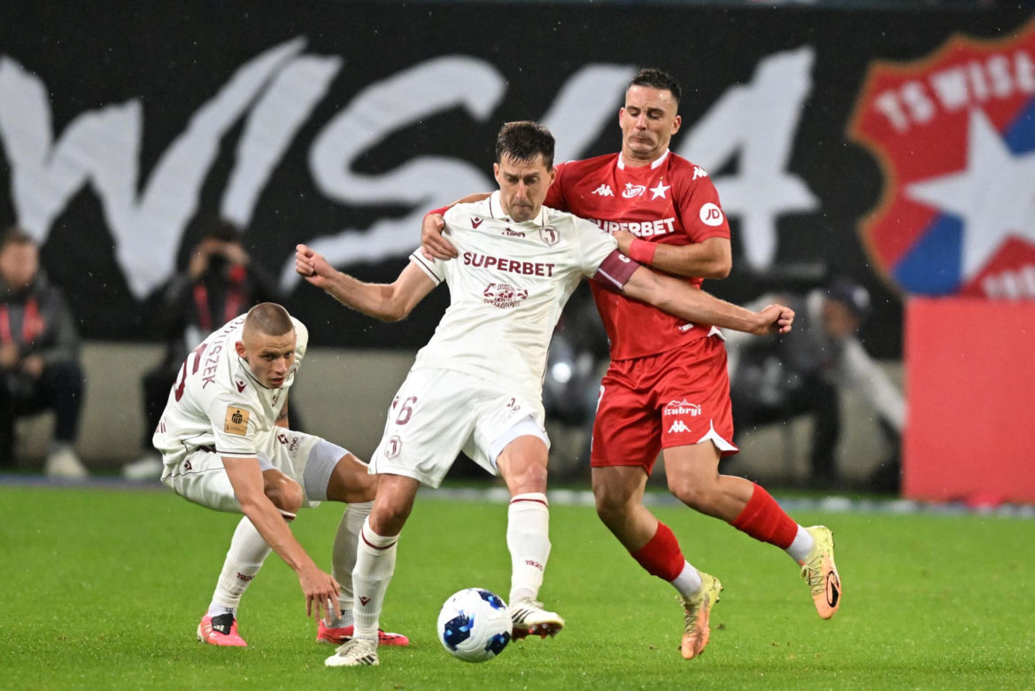 Wisła Kraków - Jagiellonia Białystok; Zdjęcia kibiców i zawodników z meczu 8. kolejki PKO BP Ekstraklasy