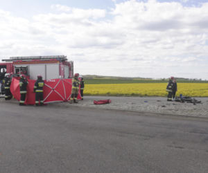 Śmiertelny wypadek motocyklisty pod Brzegiem