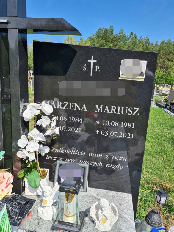 Przędzel: Grób Marzeny i Mariusza rok po tragedii w Jamnicy
