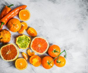 Pomarańczowe warzywa i owoce - dieta tęczowa