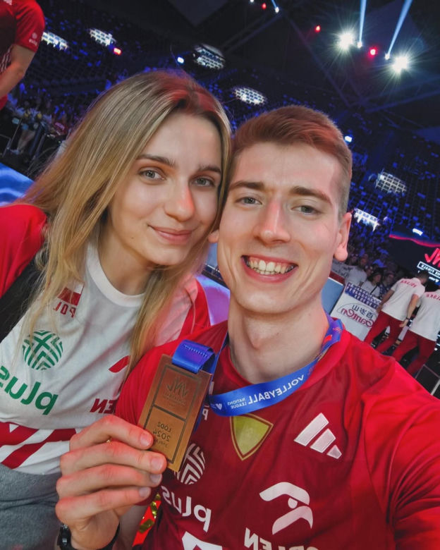 Kamil Semeniuk z żoną Katarzyną