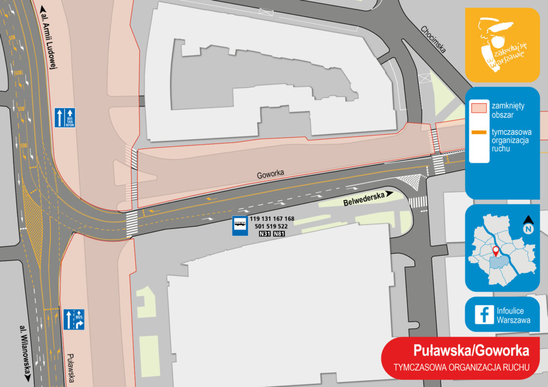 Rusza budowa trasy tramwajowej na Wilanów. Duże utrudnienia na Mokotowie
