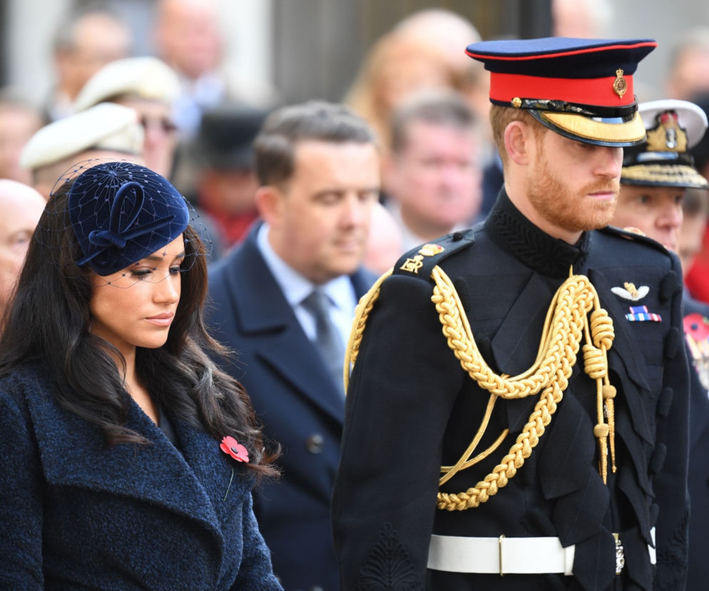 Książę Harry i Meghan Markle na Remembrance Sunday w 2019 roku 