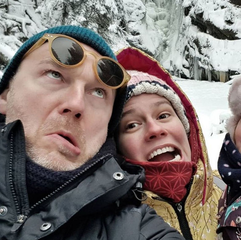 Krystian Wieczorek, jego żona Maria Szafirska-Wieczorek i córka Alina w górach