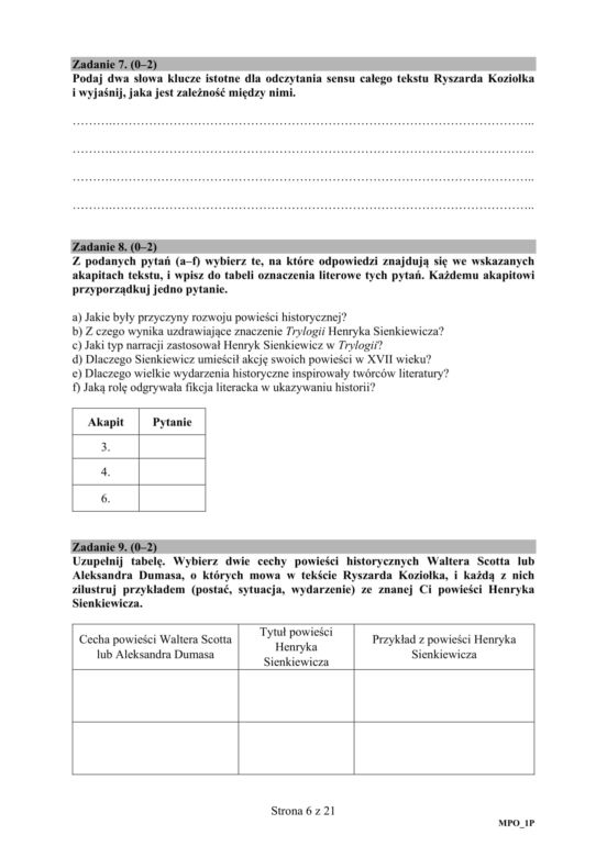 ARKUSZE CKE - Matura j.polski - poziom podstawowy 2019 - co było na maturze z polskiego?