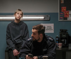 Barwy szczęścia odc. 3379. Marcin Kodur (Oskar Stoczyński), Daria Michalak (Natalia Szczypka)