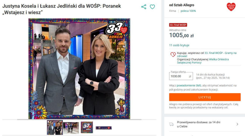 Justyna Kosela i Łukasz Jedliński
