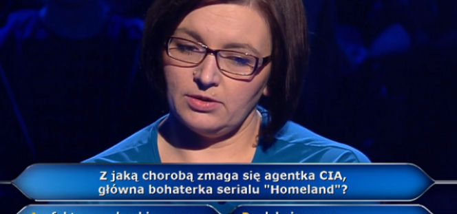 Na co choruje agentka CIA z serialu Homeland. Odpowiedź na pytanie z Milionerów 