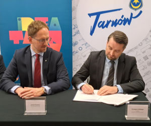 Podpisanie umowy na remont ul. Lwowskiej w Tarnowie