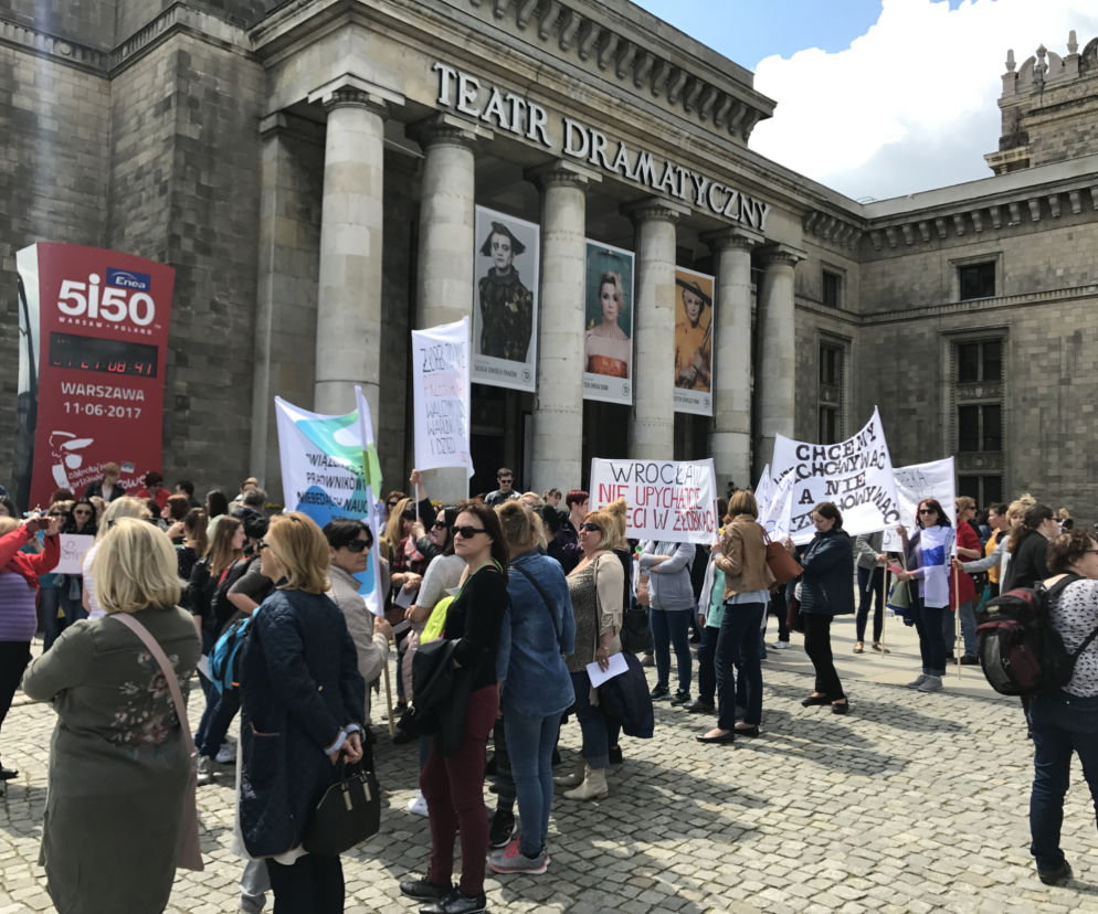 Protest pracowników żłobków