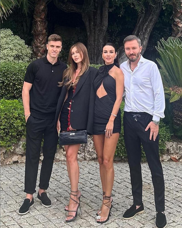 Robert Lewandowski z żoną na urodzinach miliardera